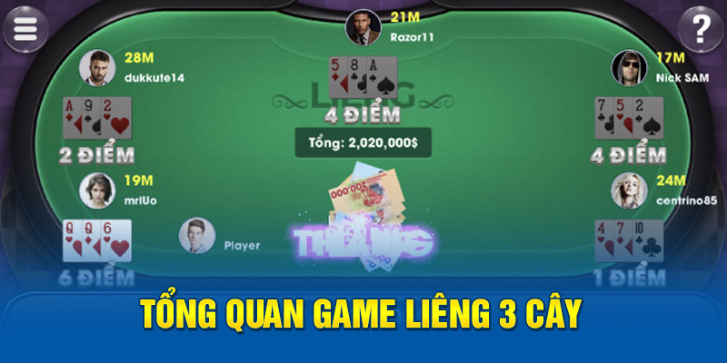 Tổng quan game liêng 3 cây 